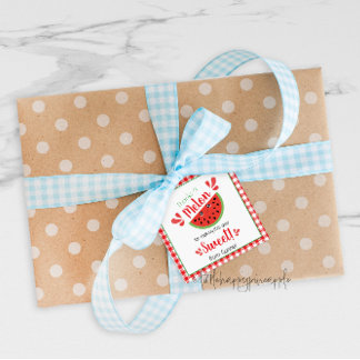 Cadeau Merci d'avoir envoyé des étiquettes cadeaux Melon