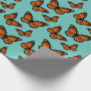 Cadeau Monarch Papillon Design - Papier d'enveloppement m