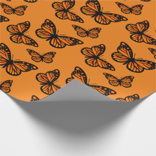 Cadeau Monarch Papillon Design - Papier d'enveloppement m