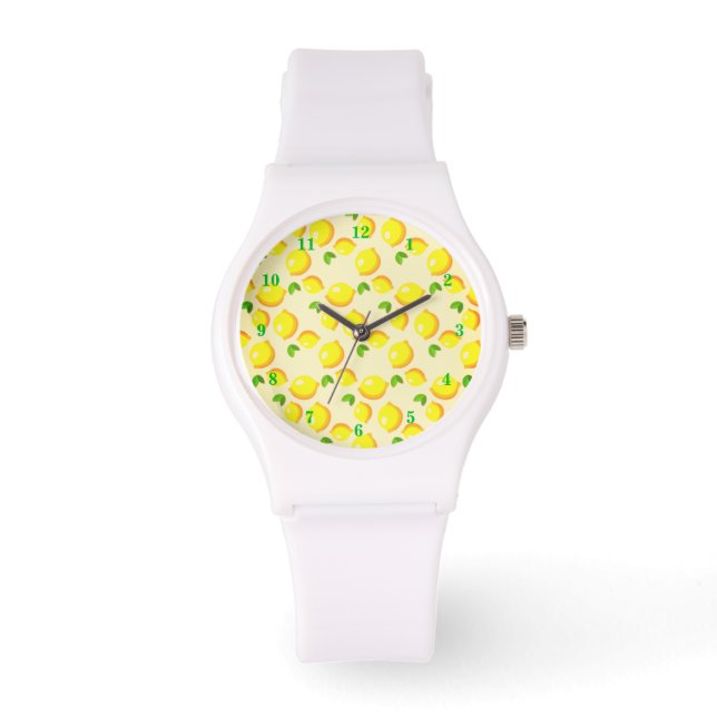 Cadeau Montre citrons Jaunes (Recto)