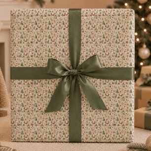 Cadeau Motif mignon de Noël   Papier d'emballage des Fête