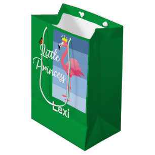 Cadeau Moyen Little Princess Rose Flamant rose Design - Sac cad