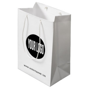 Cadeau Moyen Logo/texte du sac d'achat imprimé personnalisé
