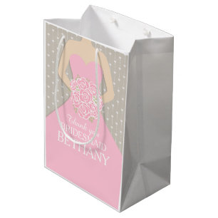 Cadeau Moyen Nom personnalisé marié femme de ménage robe sac ro