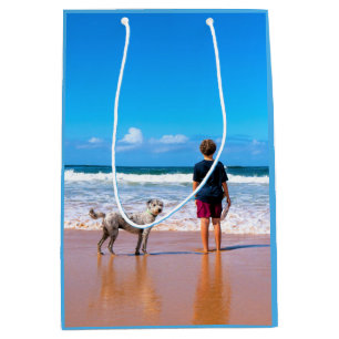 Cadeau Moyen Personnalisé Personnalisé Votre Animal Photo Sac C