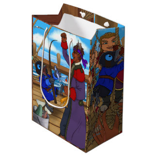 Cadeau Moyen Sac à cadeaux de pirate en bois flotté