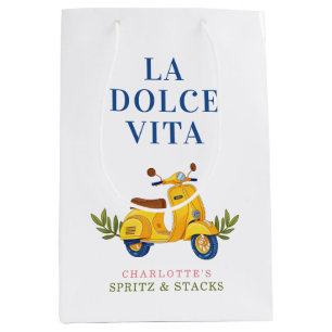 Cadeau Moyen Sac en papier personnalisé La Dolce Vita Spritz & 