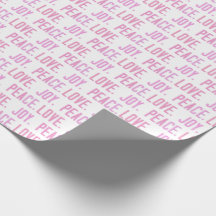 Noël amour joie paix Enveloppement Papier