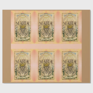 Cadeau Nom saint de papier d'emballage de Mary