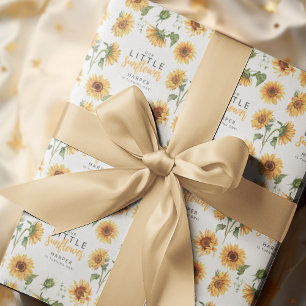 Cadeau Notre Papier D'Enveloppement De Petite Tournesol