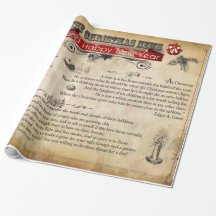 Nouvelles de Noël Papier à enveloppement brillant,