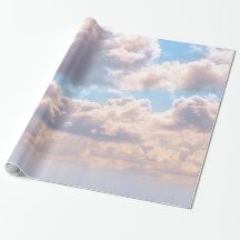 Nuages dans le papier enveloppant du ciel