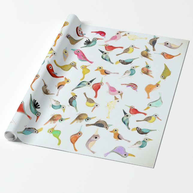 Cadeau Oiseaux en papier lin (Déroulé)