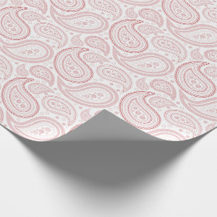 Cadeau Paisley rouge foncé sur le papier d'emballage