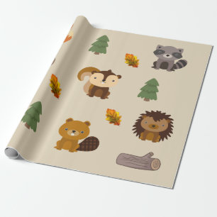 Cadeau Papier à carreaux pour castor forestier