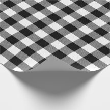 Papier à enveloppement à grand bison noir et blanc