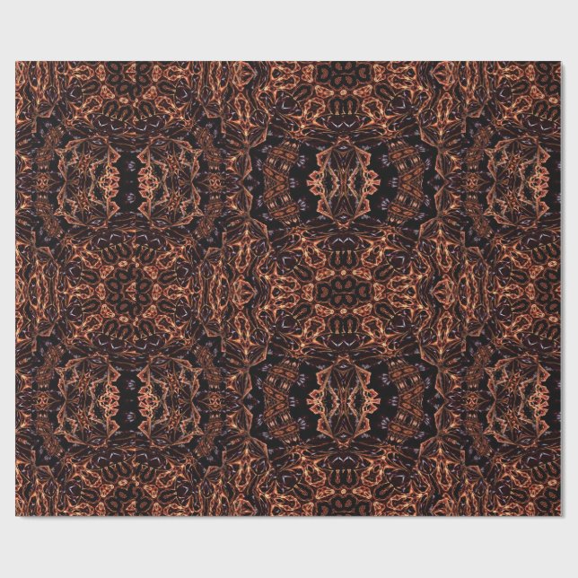 Cadeau Papier à enveloppement Abstrait fractal (Plat)