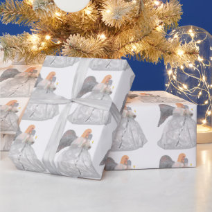Cadeau Papier à enveloppement Angel blanc