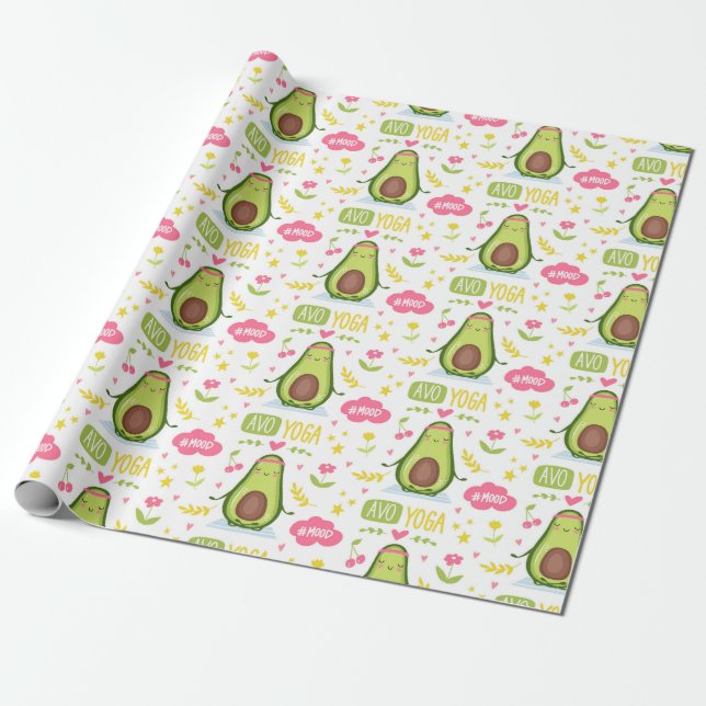 Cadeau Papier à enveloppement Avocado (Déroulé)