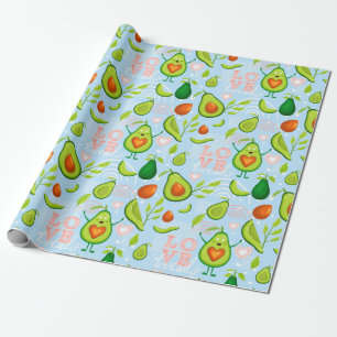 Cadeau Papier à enveloppement Avocado