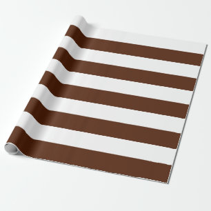 Cadeau Papier à enveloppement Brown et blanc de grandes 