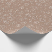 Papier à enveloppement Brown illustré de Noël