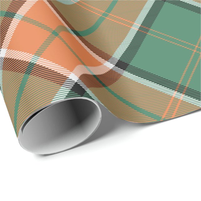 Cadeau Papier à enveloppement Clan Pollock Tartan (Coin rond)