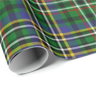 Cadeau Papier à enveloppement Clan Scott Green Tartan