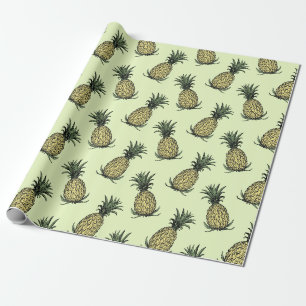 Cadeau Papier à enveloppement d'ananas