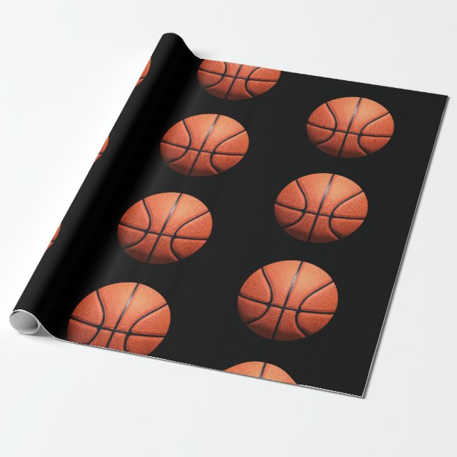 Cadeau Papier à enveloppement de basket-ball (Déroulé)