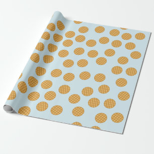Cadeau Papier à enveloppement de gaufres mignonnes