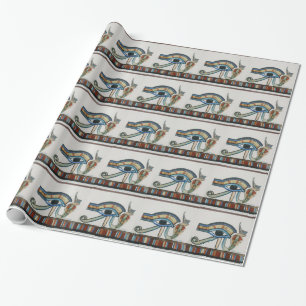 Cadeau Papier à enveloppement de l'oeil égyptien de Horus