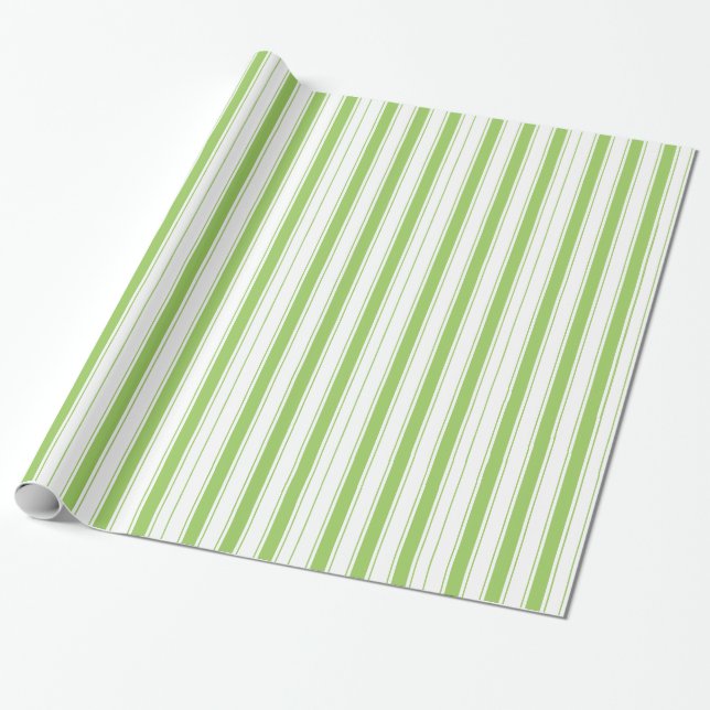 Cadeau Papier à enveloppement de Noël - Gras Gras Vert (Déroulé)
