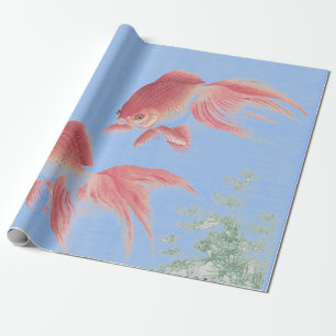 Cadeau Papier à enveloppement de POISSON KOI JAPONAIS