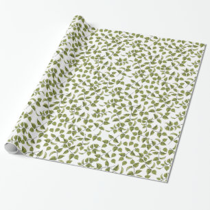 Cadeau Papier à enveloppement de vigne vert