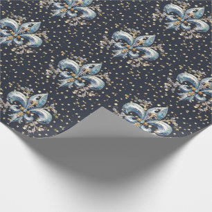 Cadeau Papier à enveloppement Fleur de Lys