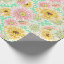 Papier à enveloppement floral de tournesol