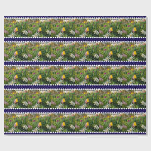 Cadeau Papier à enveloppement floral personnalisé