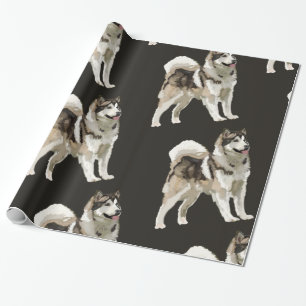 Cadeau Papier à enveloppement Husky