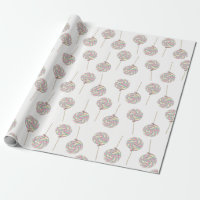 Papier à enveloppement Lollipop rose