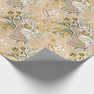 Cadeau Papier à enveloppement mignon Angel Noël