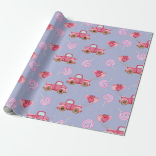 Cadeau Papier à enveloppement Motif pour camions à bonb