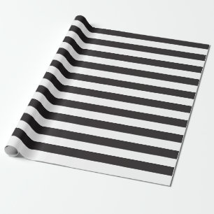 Cadeau Papier à enveloppement noir blanc