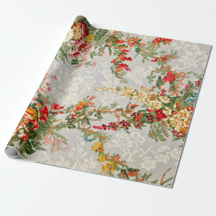 Cadeau Papier à enveloppement ou à découpage floral