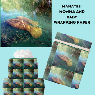 Cadeau Papier à enveloppement pour mamma et bébé