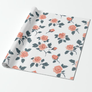Cadeau Papier à enveloppement Rose élégant