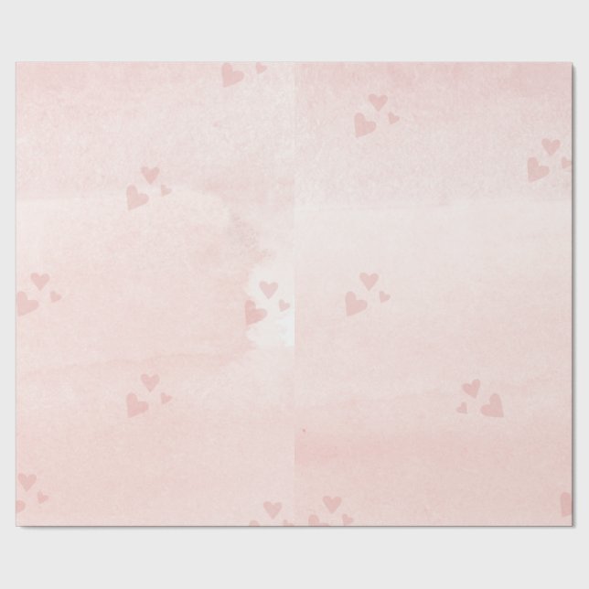 Cadeau Papier à enveloppement rose pastel doux (Couture)
