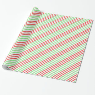 Cadeau Papier à enveloppement rouge vert