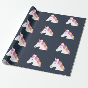 Cadeau Papier à enveloppement unicorne mignon