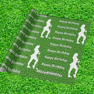 Cadeau Papier à enveloppement vert dame